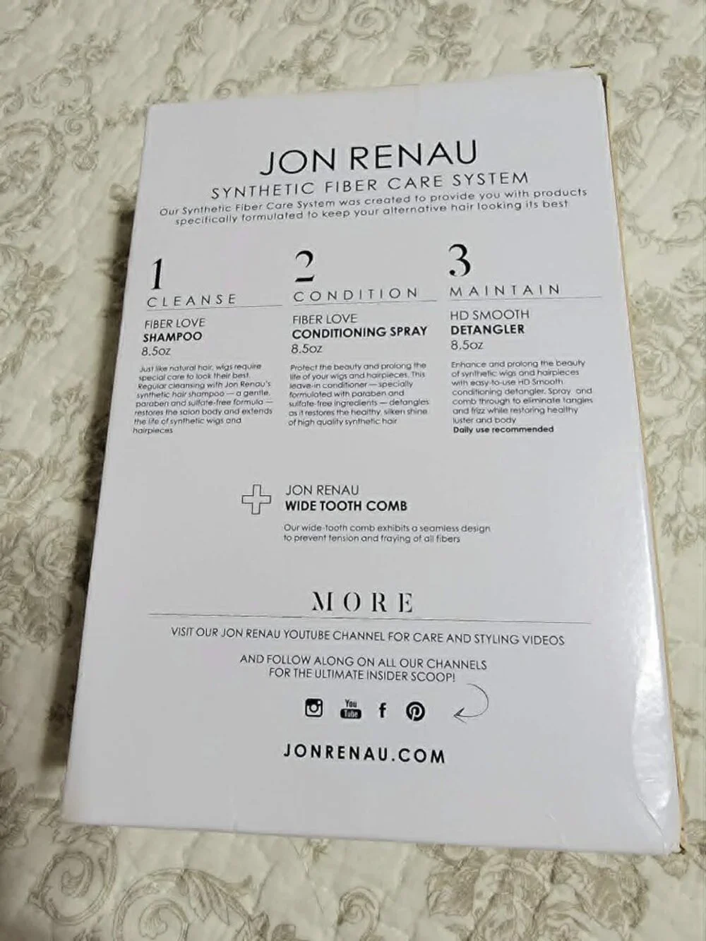 Jon Renau Synthetic Wig Fiber Care Bundle - NEW
